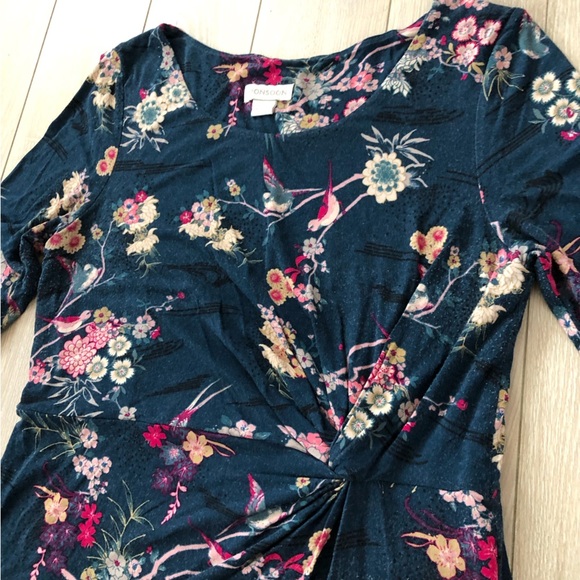 Monsoon Floral Print 1/2 Sleeve Dress Size 10 - Picture 9 of 15